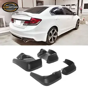 Fits 12-14 Honda Civic Sedan OE Style PU Splash Mud Flap Guard Set