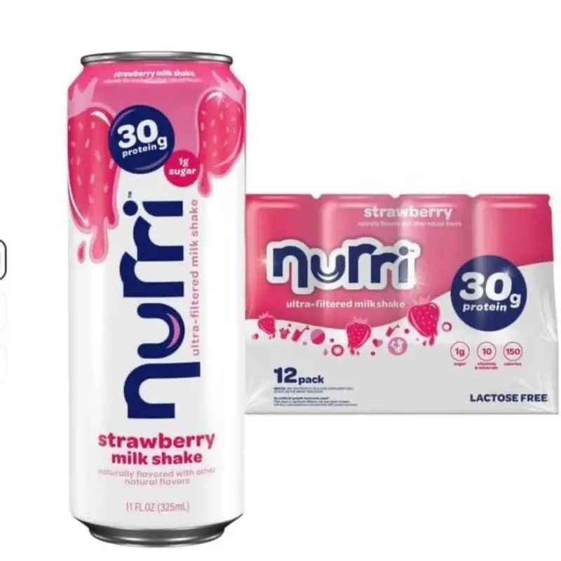 30g Protein Ultra Filtered Milk Shake – Strawberry - Lactose Free, Low Sugar, 150 Calories, 10 Vitamins and Minerals - 11 fl oz, 12 Cans