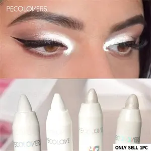 1pc Single Shiny Eye Gloss Highlighter, White Highlighter Pen, Sparkling Pearl Shimmer Lazy Eyeshadow Pencil, Eye Contour Brightening Eyeliner, Beginner-Friendly, Glitter Eyeshadow Stick, Shimmering Eye Highlighter, Eye Makeup Products