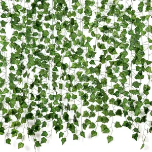12 pack, 84 feet Fake Vines for Room Decor Aesthetic Artificial Plant Ivy Leaves Hanging Greenery Garlands for Home Bedroom Wall Wedding Party Decor