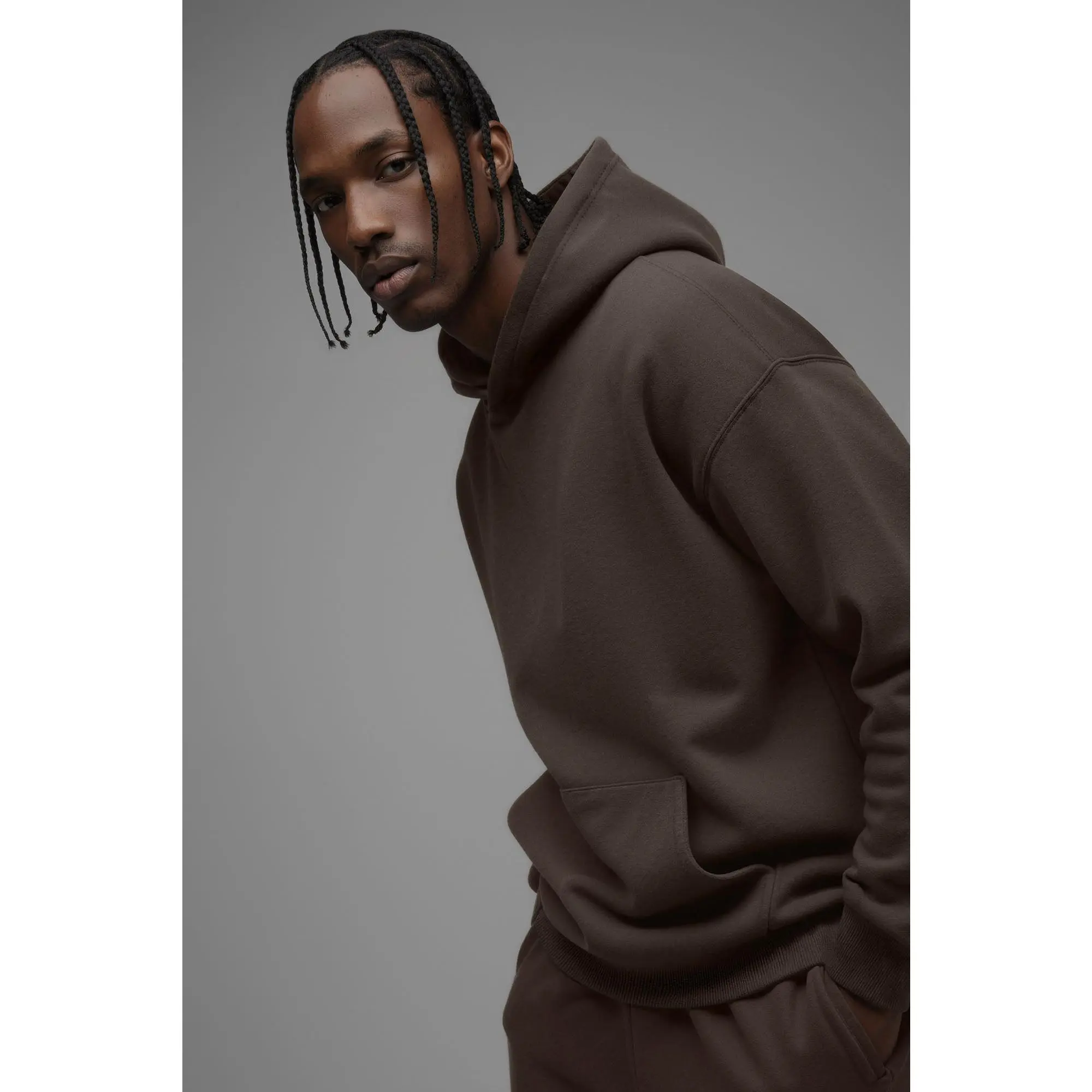 410 Oversized Hoodie - Brown