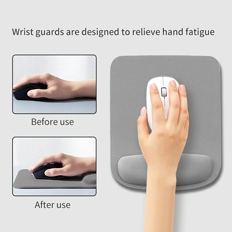 Ergonomic mouse pad with wrist support and base to relieve pain, non slip, suitable for computers, cafes, homes, and offices