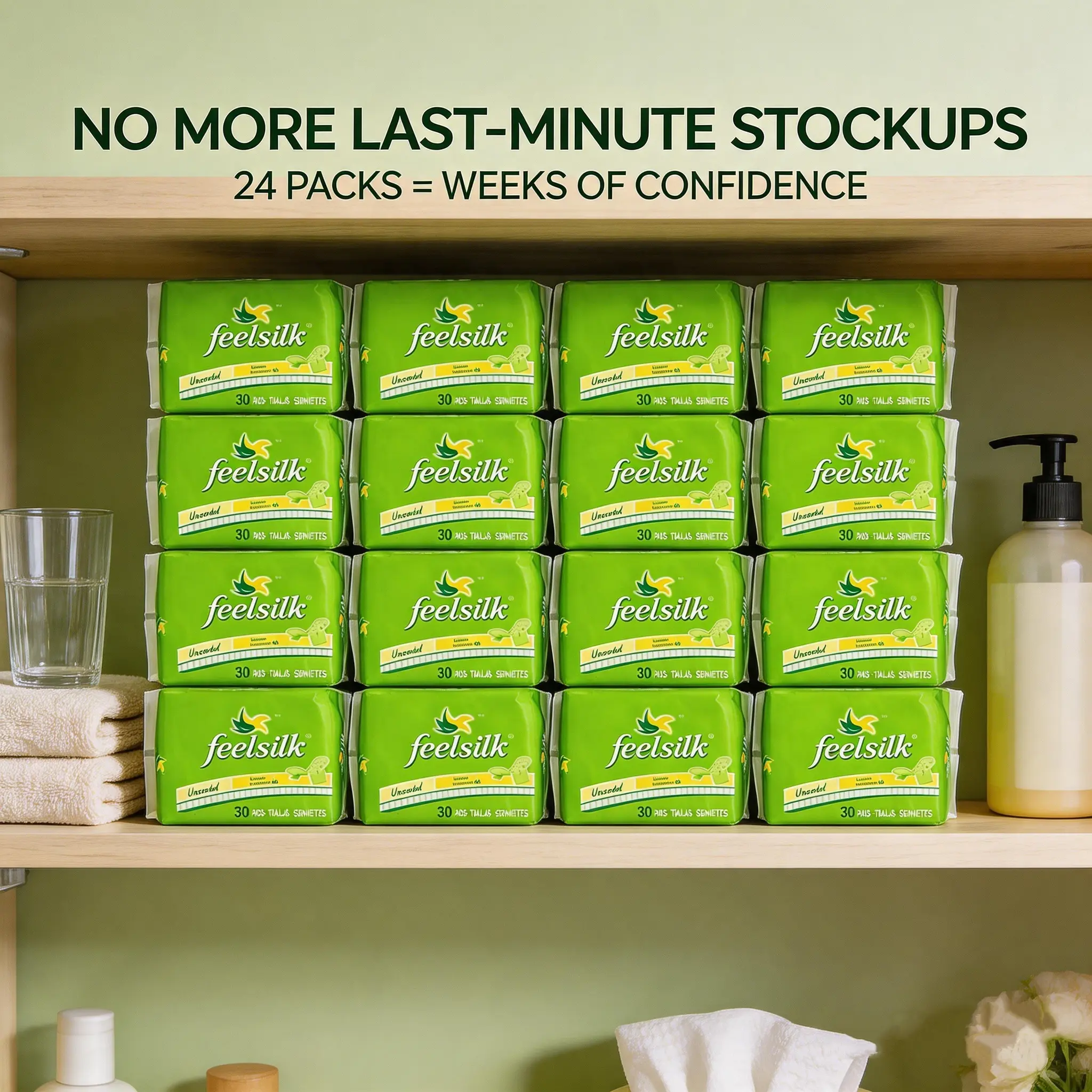Feelsilk Sensitive Skin Irritated By Scented Pads? Try Unscented Medium Pads Gentle Storage Daily Fragrance