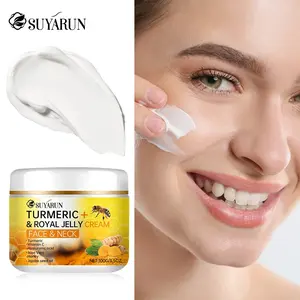 SUYARUN Turmeric & Royal Jelly Moisturizing Cream | Soothes Dry Skin, Visibly Reduces Dullness & Roughness | Revitalizes Skin for a Healthy, Radiant Glow | Perfect for Late-Night Care & Daily Hydration