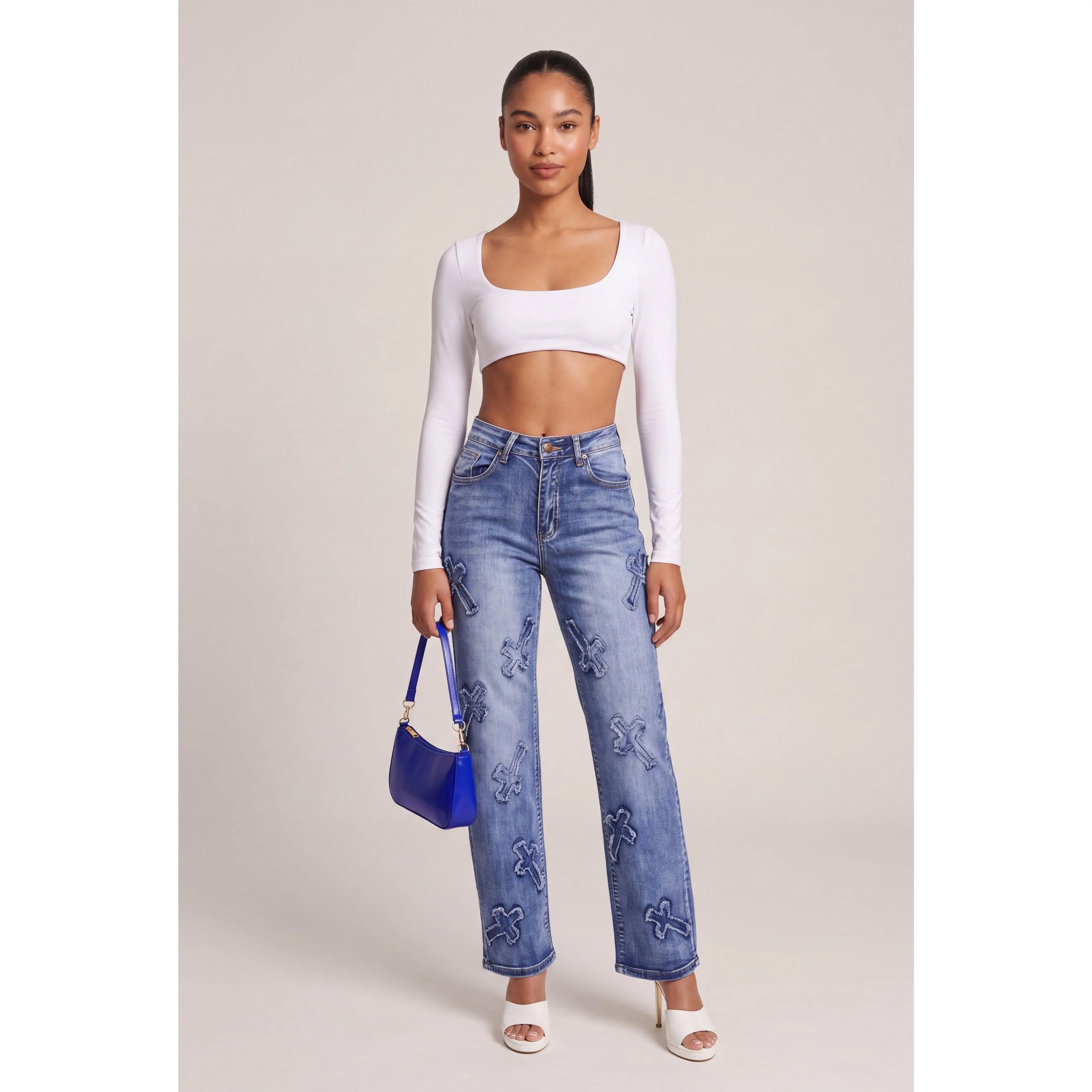 Cross Patch Jeans