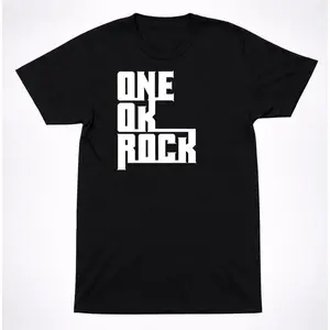 One Ok Rock Shirt: Minimal Black Graphic with Skull Logo