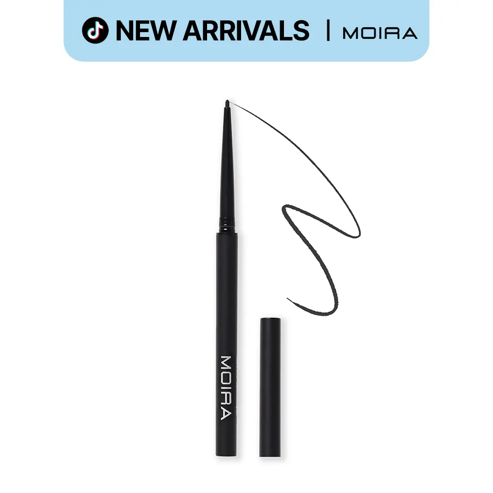 MOIRA | 24HR Micro Gel Liner (001, Black) | Ultra-Thin Precision Gel Eyeliner for All-Day Wear