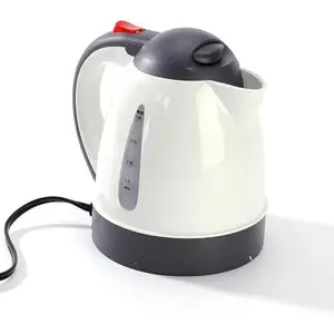 150W Portable Car Electric Kettle 1000ml Truck Heated Water Tea Coffee Kettle Auto Shut Off for Road Trip Beige