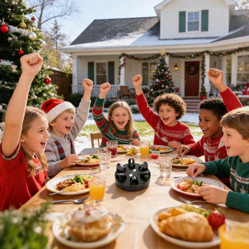 6-Player Electric Shock Roulette - The Ultimate Party Game! 2 Modes (Random Luck & Reaction Test), Safe Shock for Epic Truth or Dare with Friends – Hilarious Christmas Party Gift for Friends & Family