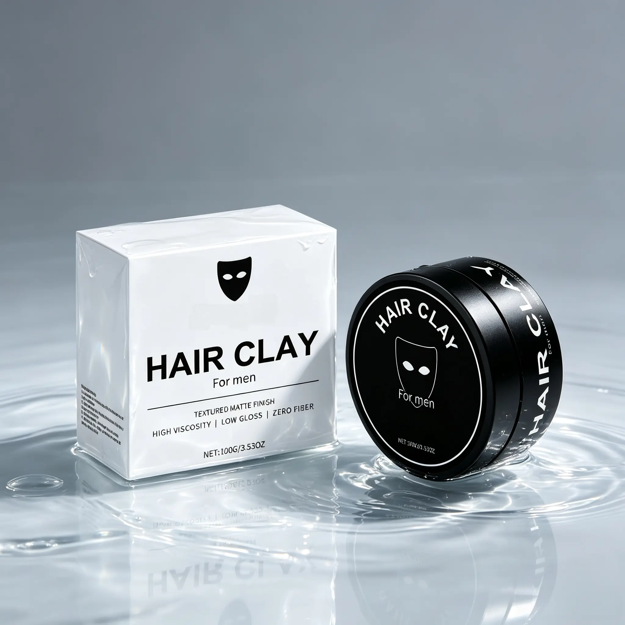 Matte Hair Clay for Men, Texturizing Styling Paste with Natural Volume, Lightweight Hold Formula for Messy Hairstyles, Smooth Matte Finish, Daily Grooming Essential