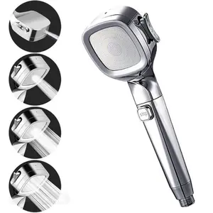 SELLO Filtered Shower Head with High Pressure.Water Saving, Multi-modes Handheld ShowerheadsWater Stop Switch Button Bathroom Showerhead