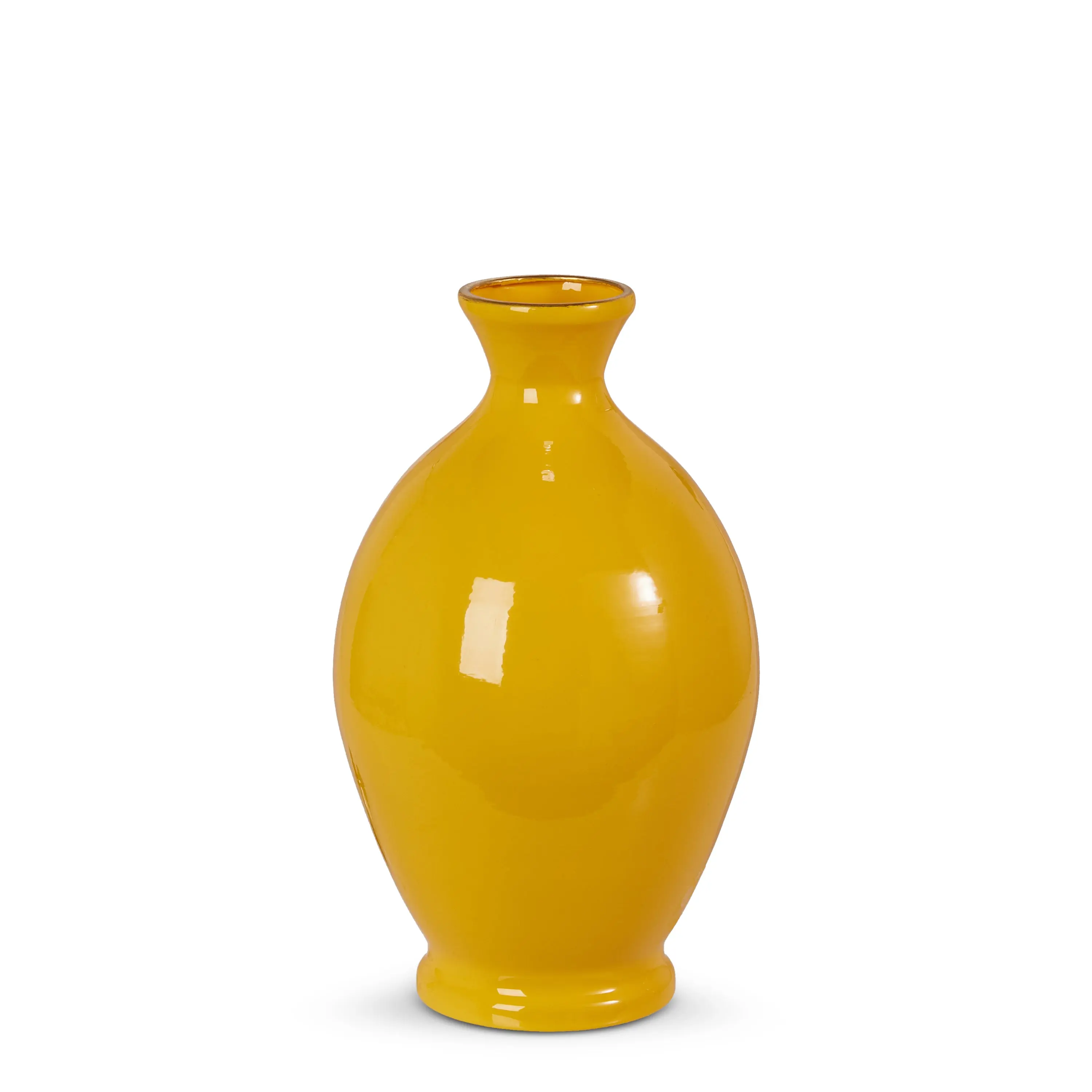 Yellow Vase, 10"