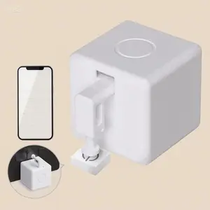 Smart Touch Control Button Pusher, Wireless Switch Device with Timer Function, Compatible with Smart Life App, Bluetooth Hub Enabled for Alexa and Google Home, Hands-Free Automation Solution, No Wiring Required for Easy Setup adjustable  door  hinge