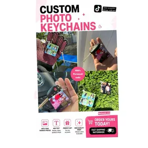 Custom Photo Keychain – Personalized with Picture & Text | Perfect Gift