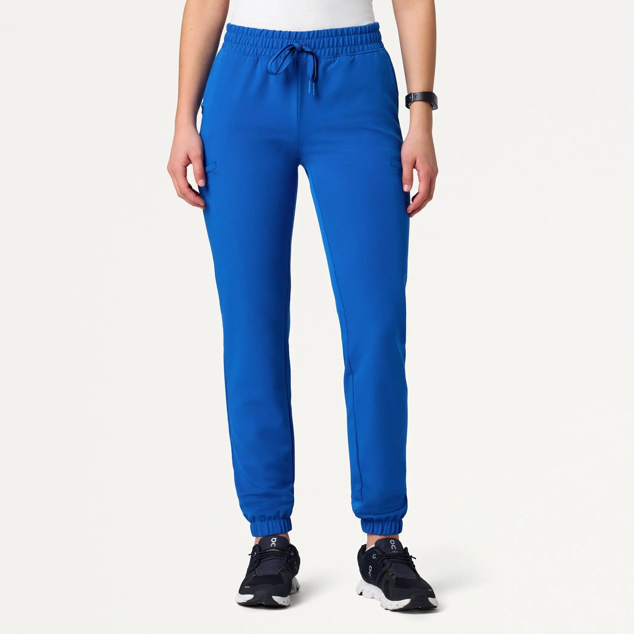 JAANUU Women's Jace Skinny 7-Pocket Cargo Scrub Jogger, Women Scrub Pants