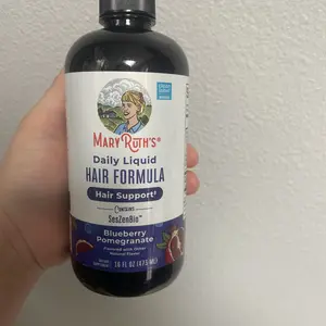 MaryRuth's Daily Liquid Hair Formula - Hair Support - Thicker Hair for Women - Healthy Hair Habits - With SesZenBio - Biotin - Vitamin C - 16 fl oz