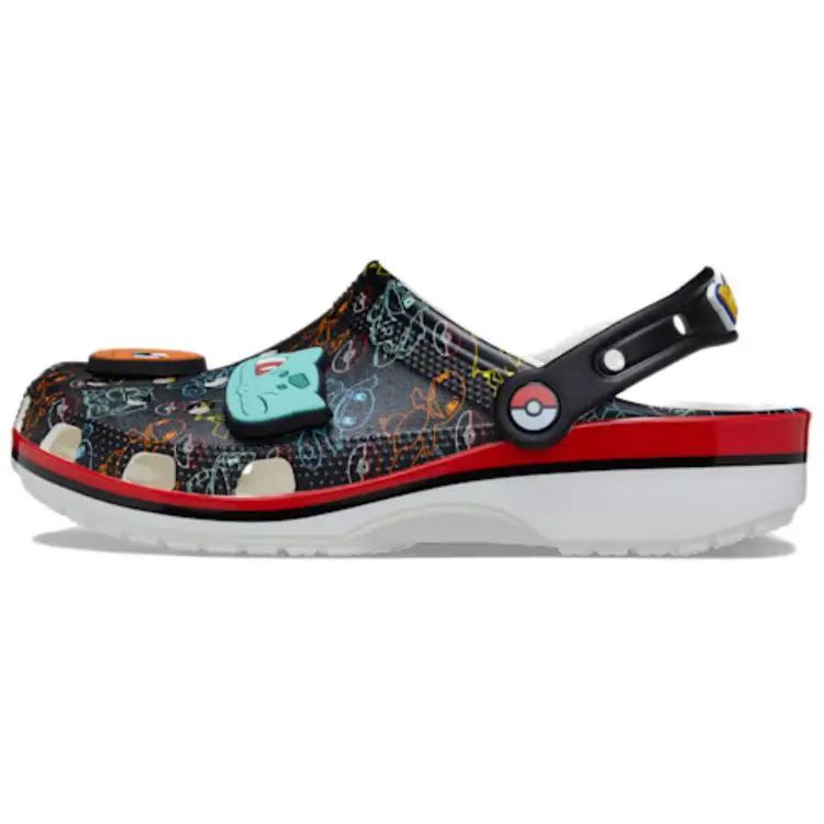 Pokémon x Crocs Classic Unisex Outdoor Clog - 'Pokémon Starters', Foam Construction, Flexible Fit, Standard US Sizes