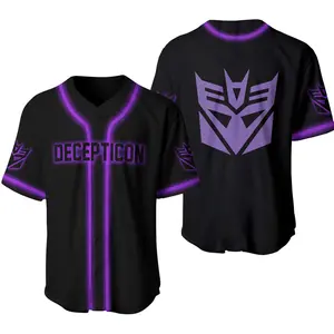 Transformer Baseball Jersey, Decepticon Jersey, Baseball Club Jersey, Baseball Season Jersey, Baseball Number Jersey, Baseball Team Jersey