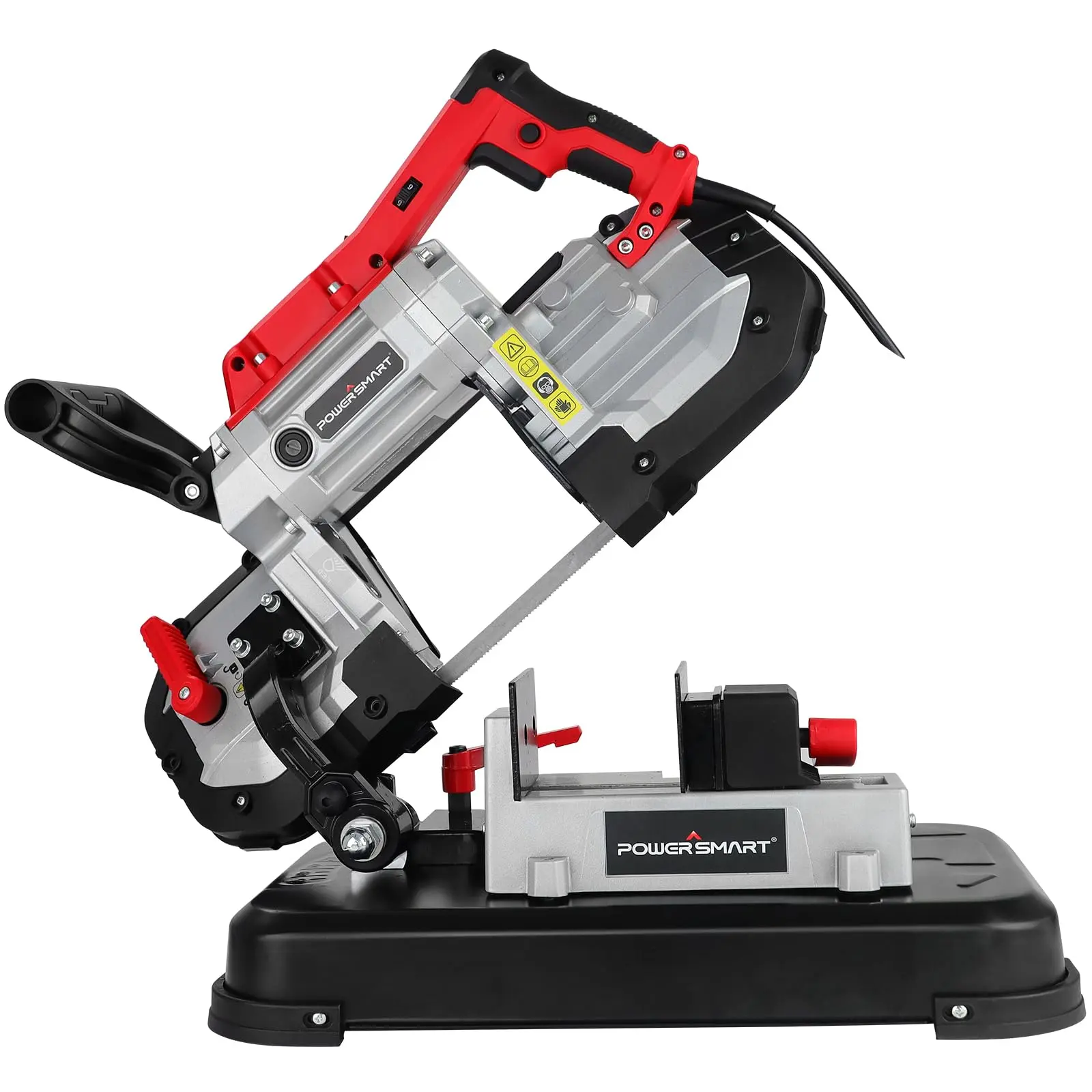 PowerSmart Portable Band Saw with Removable Alloy Steel Base, 10Amp 1100W Motor 5-Inch Deep Cut Bandsaw for Metal(PS3051) PowerSmart Portable Band Saw with Removable Alloy Steel Base, 10Amp 1100W Motor 5-Inch Deep Cut Bandsaw for Metal(PS3051)