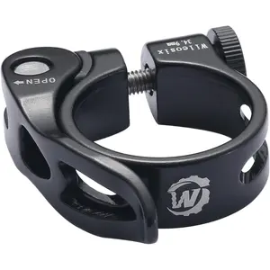 Quick Release Bike Seat Clamp Bicycle Seatpost Collar Diameter 34.9mm,Premium Lightweight Aluminum Seat Post Clamp