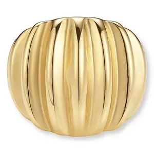 Stately Steel Stainless Steel Sculpted Cable Ring