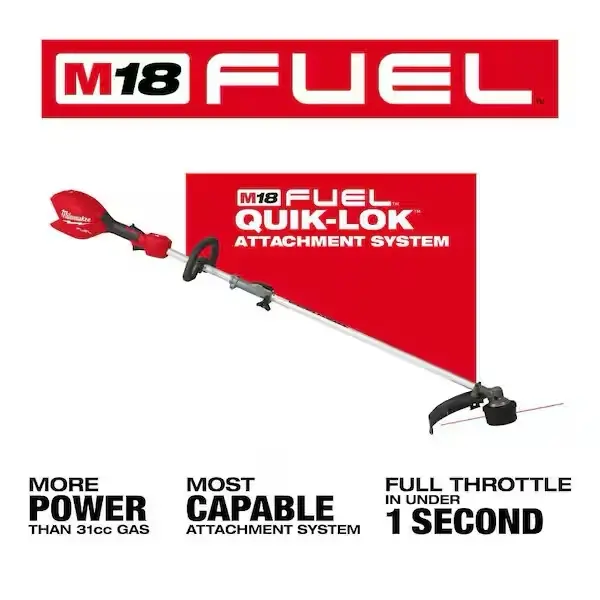 Milwaukee M18 FUEL 16 in Brushless String Trimmer with QUIK-LOK Attachment