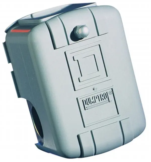 Schneider Electric Square D Diaphragm Actuated Water Pump Low Pressure Cutoff Switch - 40-60 PSI, 18 NPSF Internal Thread, 2 Poles, 0.25" Thread, 220 PSI Max, Carded, Class 9013 (Carded Switch for Household Appliance Parts)