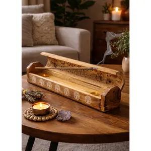 Tree of Life Coffin Incense Burner