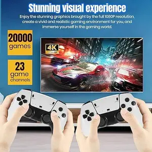 Upgraded Model Wireless Retro Game Stick,Retro Video Game Console,9 emulators, (64G),with Over 40000 Built-in Electronic Games,4K HDMI Output,Dual 2.4G Wireless Control Plug and Play Retro Game (pro)