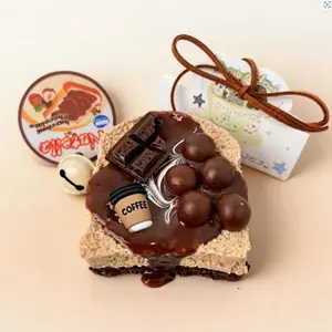 Chocolate Toast Squishy Toy, Soft Slow Rebound Sensory Toy, Stress Relief Desk Tool, Durable Unique Design, Perfect Gift for Adults