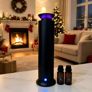 Luxury Wireless Scented Oil Fragrance Freshener - Sleek Aluminum High-End Aroma Diffuser with 3 Cult-Fave Scents