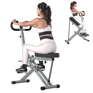 Squat Machine for Home Gym, Squat Rowing Machine with Adjustable Resistance and Optional Full Motion, Squat Assist Trainer for Glutes & Exercise
