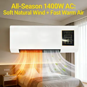 1400W Indoor Heater for Living Room, Fast Heating & Gentle Natural Wind, Wall Mounted Home Office Heater 1400W Indoor Heating Device,Quick Warm Indoor Heater,Fast Heating Home Heater,Living Room Indoor Warm Heater,Home Indoor Heating Device