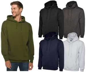 2-Pack: Men's Heavyweight Fleece Lined Pullover Hoodies
