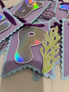 Sirena/ Mermaid Birthday Banner. Party Decoration