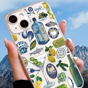 Lemon Pattern Phone Case, Anti-drop Cellphone Protective Case, Total Protective Shockproof Mobile Phone Cover for iPhone 11 12 13 14 15 Pro Max, Casing, Phone Protector, Accessories