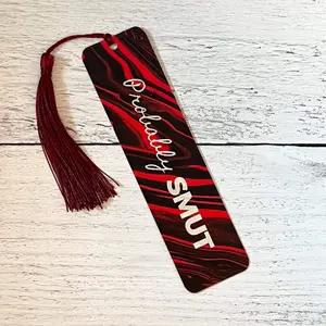 Red Smoke Booktok Bookmark