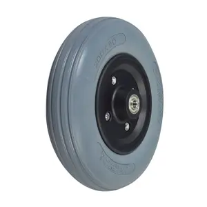 8"x2" (200x50) Caster Wheel Assembly with Solid Urethane Tire for the Hoveround® MPV4®, MPV5® and Teknique® FWD (Original Style)