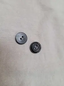 15mm horn pea jacket button