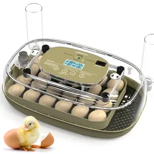 25 Egg Incubator for Hatching Eggs, Egg Incubators with Automatic Egg Turning, Temperature and Humidity Control, Egg Candler, Automatic Water Bottle Refill, Incubator for Chicken, Ducks, Goose