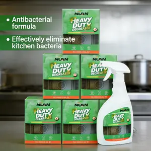 NUAN Heavy-Duty Kitchen Degreaser Spray, Grease Remover for Range Hoods, Stove Tops, Ovens & Cabinets, Cuts Grease & Grime