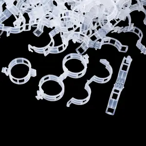 100 Pieces of Plant Fixing Clips, Plastic Clips for Fixing Plants, Tomato Vine Clips, Plant Fixing Clips, Climbing Plant Gardening Clips, Grapes and Vine Vegetables