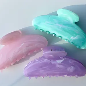 Jelly Marble Claw Clips