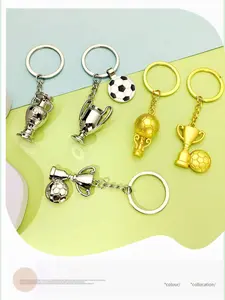 Custom World Cup Football Keychain, Five League Soccer Fan Support Gift, 2026 Usa Mexico Canada Keyring, Souvenir Item