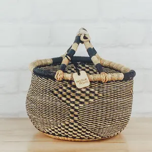 Bolga Baskets - Large Round Natural Palette