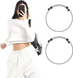 2-Pack Adjustable Shirt Tuck Bands for Women | Invisible Elastic Waist Belt to Crop & Style Tops, Sweaters & Shirts | Lightweight Fashion Tool for Yoga & Fitness