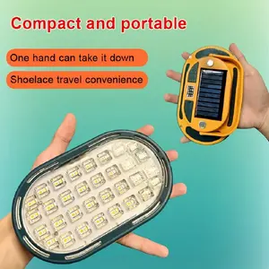 1PC solar floodlight, solar charging/USB charging, 4 steps lights, Solar lights,Suitable for power outage emergency, indoor and outdoor lighting, outdoor camping, fishing and other places