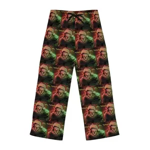 Pennywise Pajama Pants, IT Horror Clown Print Lounge Pants, Unisex Wide Leg Sleep Pants, Soft Cozy All Season Casual Pants, Scary Horror Movie Gift Idea