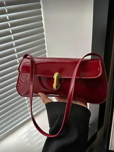 Fashion Simple PU Underarm Bag, Perfect for Shopping, Wallet Use, Students, Young Women, Career Women, Office, University, Work, Travel, Picnic