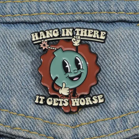 Novelty All-match Durable Vivid Cartoon Letter & Cartoon Character Design Brooch, Alloy Brooch Pin, Creative Alloy Badge, Lapel Brooch, Fashion Accessories for Men & Women, Charms